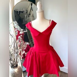ELIDA House of CB Corset Red Mini Dress